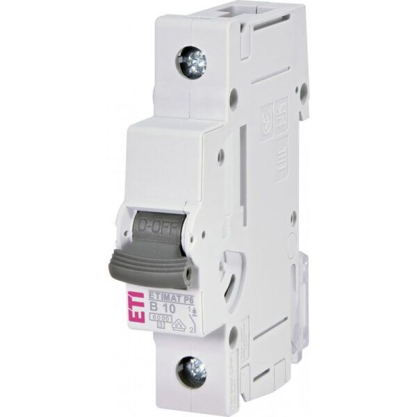 Siguranta automata 1P 10A, 6kA, curba B Eti 001900008