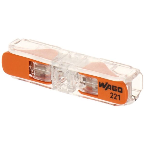 Set 10 cleme cu maneta 4mm2, 2pini, max 32A Wago 221-2411