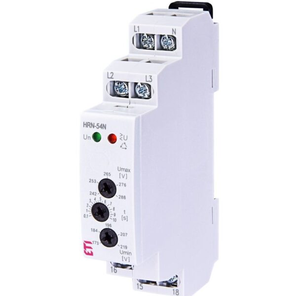 Releu monitorizare si control Umax si Umin, succesiune faza, eroare faza 8A 400/230V HRN-54N Eti 002471412
