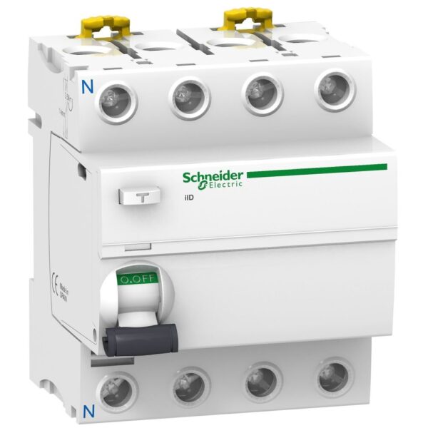 Intrerupator automat diferential RCCB Acti9 iID 4P 80A/30mA tip AC Schneider A9R11480