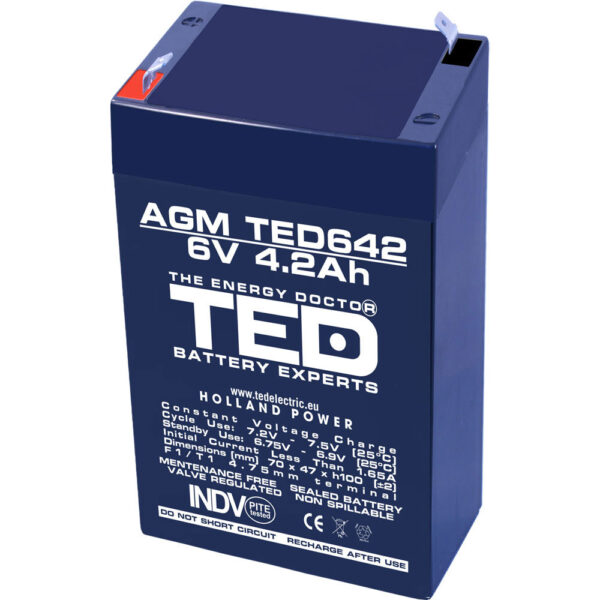 Acumulator AGM VRLA TED TED002914