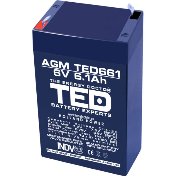 Acumulator AGM VRLA TED TED002938