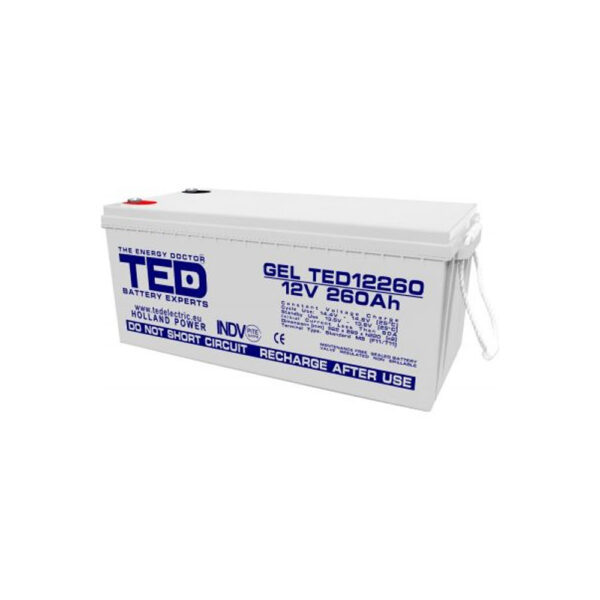 Acumulator GEL pentru UPS sau panouri fotovoltaice TED Deep Cycle TED003539