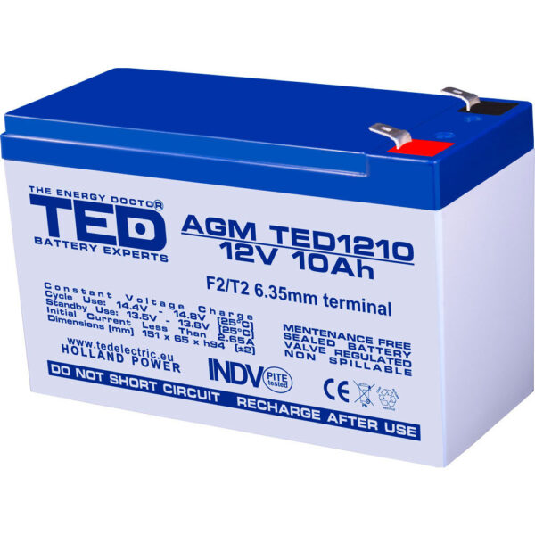 Acumulator TED AGM VRLA TED002730