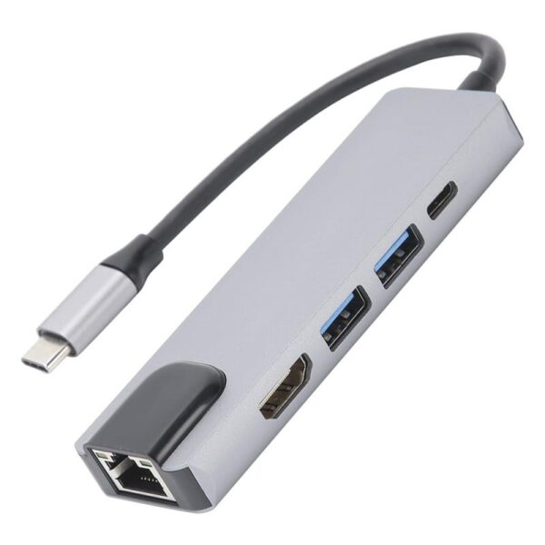 Adaptor Hub multifunctional 5 in 1 Techstar® DJ5IN1