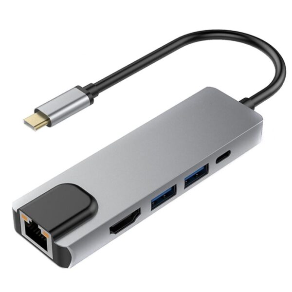 Adaptor Hub Multifunctional 5 In 1 Techstar® SFQ5IN1