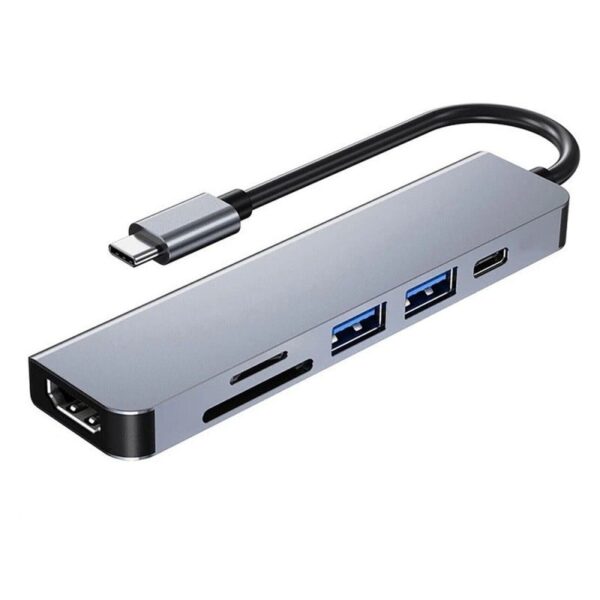 Adaptor Hub multifunctional 6 in 1 Techstar® DJ6IN1