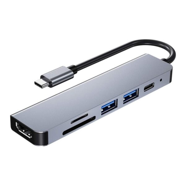 Adaptor Hub Multifunctional 6 In 1 Techstar® ZFZ6IN1A