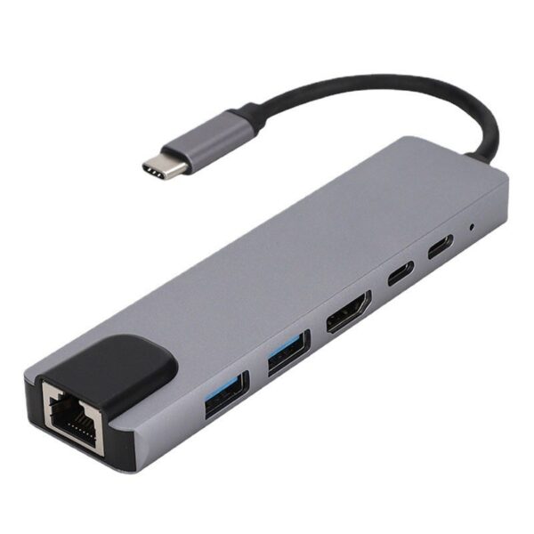 Adaptor Hub Multifunctional 6 In 1 Techstar® ZFZ6IN1B