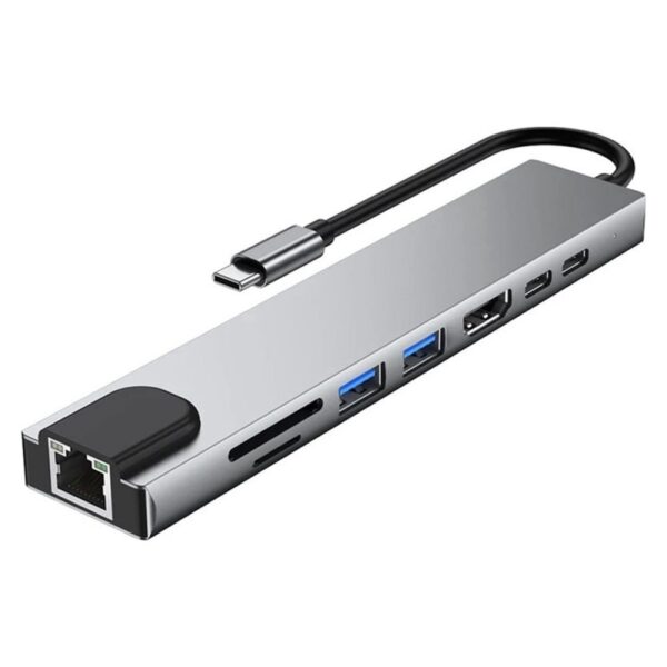 Adaptor Hub multifunctional 8 in 1 Techstar® SF8IN1