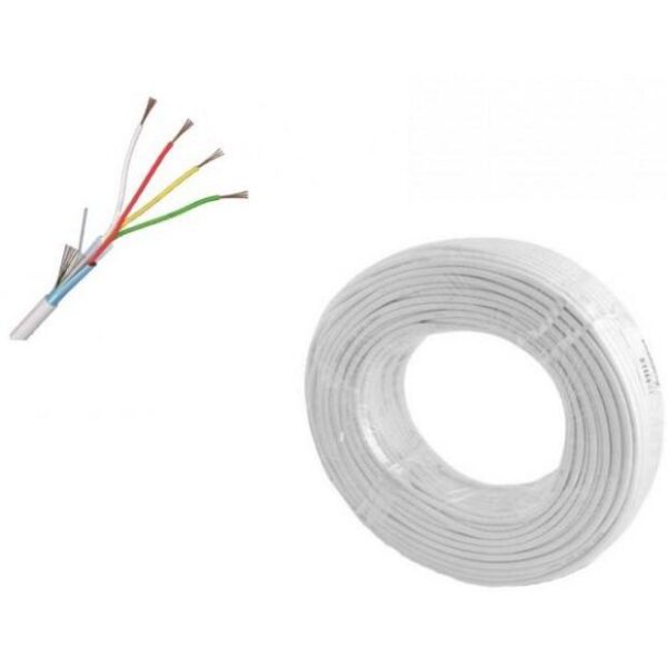 Cablu alarma 6 fire multifilare ecranate + fir masa cupru integral 6x0,22 mm TED Wire Expert TED002310