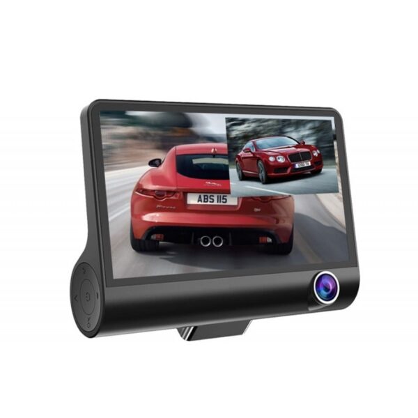 Camera Video Auto Dubla FullHD cu Ecran Urias de 4" Z10 si Unghi de 170°