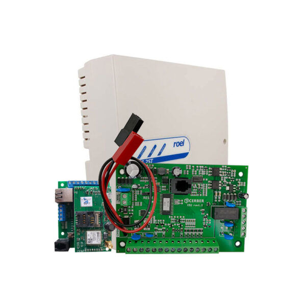 Centrala alarma antiefractie Cerber C52 cu comunicator IP/GPRS si carcasa cu traf