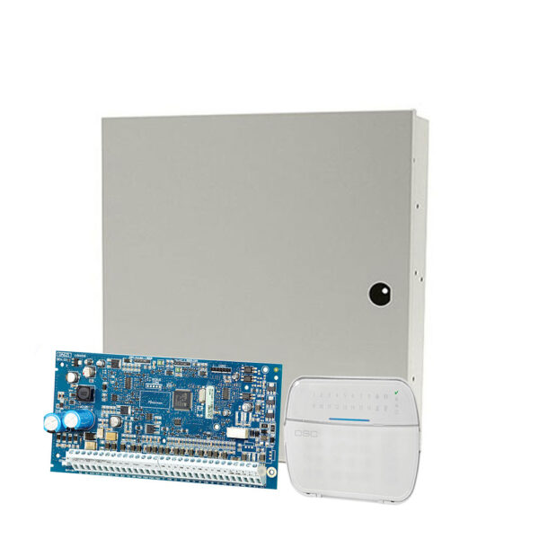 Centrala alarma antiefractie NEO DSC NEO-2016 cu tastatura NEO HS2LED si carcasa PC5003