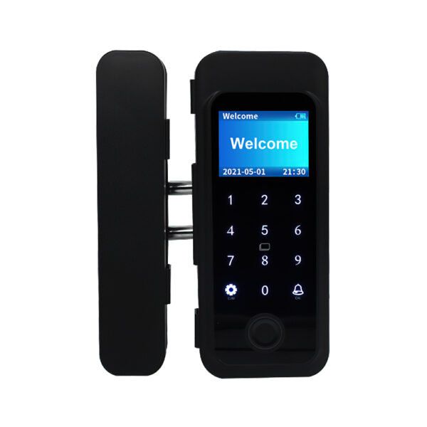 Cititor biometric cu tastatura si card pentru usi de sticla Secukey CD668
