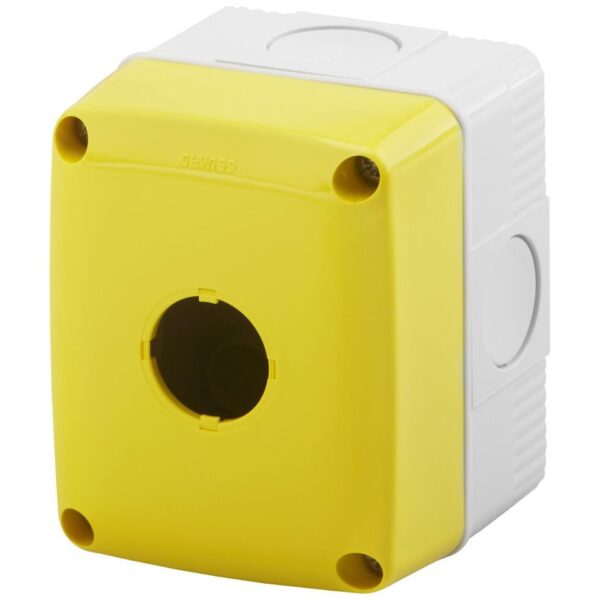 Carcasa pentru 1 buton D22 IP66 capac galben Gewiss GW27111