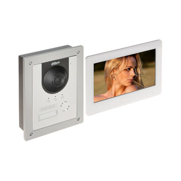 Kit videointerfon IP pe 2 fire Dahua KTD01(F)