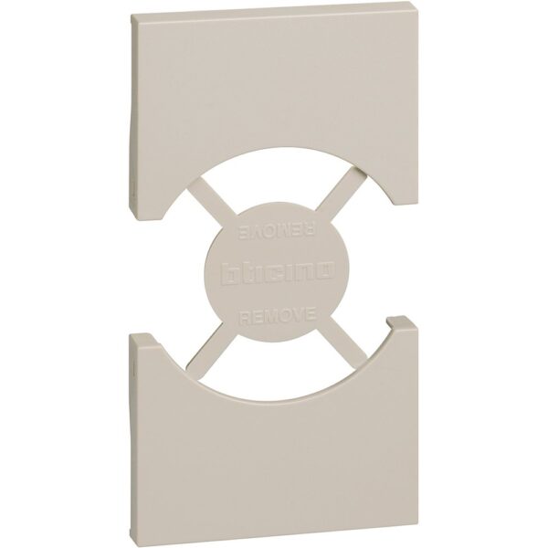 Placa adecvata pentru prize standard italian/ german 2 module Bticino Living Now KM03, nisip