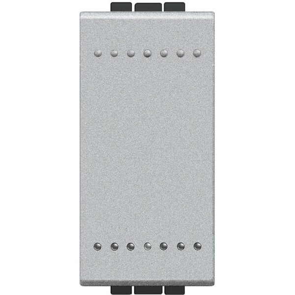 Buton cu revenire 10A 1 modul Bticino Living Light NT4005N, argintiu