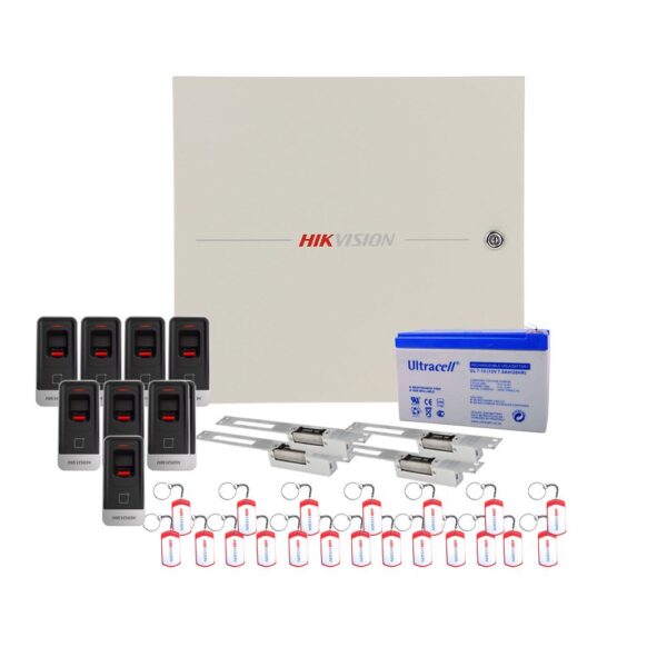 Sistem control acces biometric Hikvision KIT-CA-4UBAC