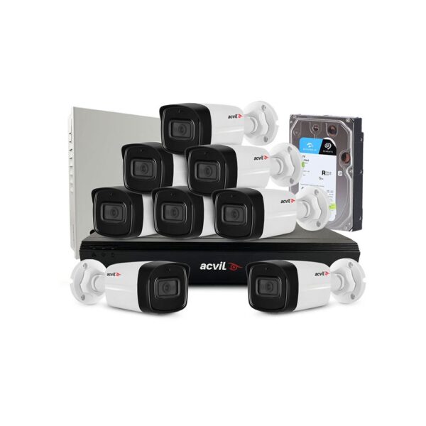 Sistem supraveghere exterior middle Acvil Pro ACV-M8EXT40-5M-V2