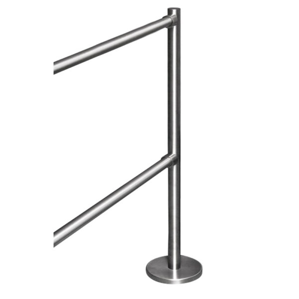 Stalp de capat pentru suport balustrade K-VO
