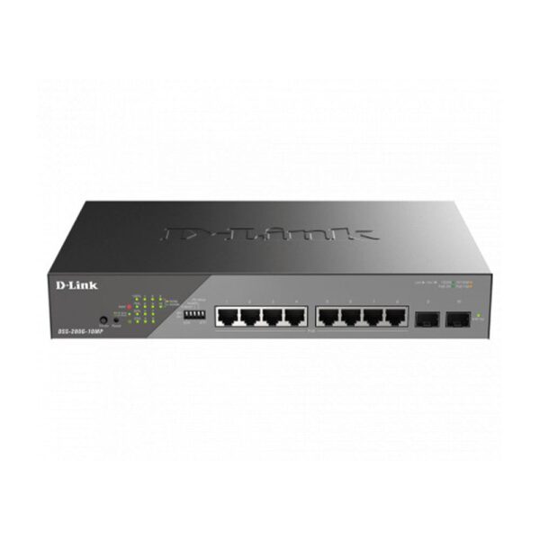 Switch cu 8 porturi Gigabit D-Link DSS-200G-10MP