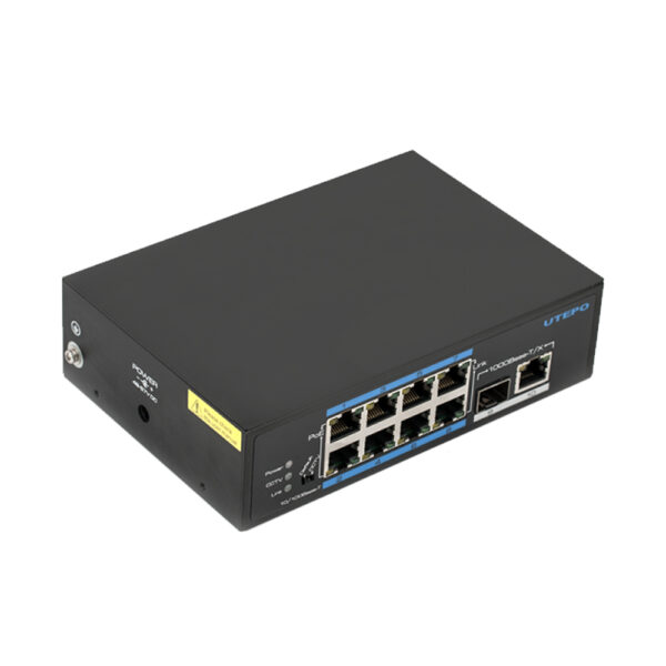 Switch ethernet industrial PoE Utepo UTP7108E-POE