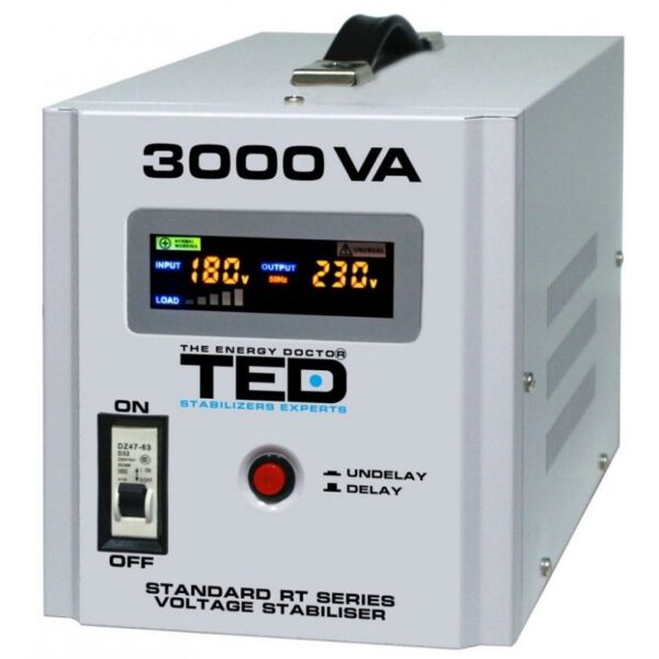 Stabilizator de retea maxim 3000VA / 1800W Ted 3000