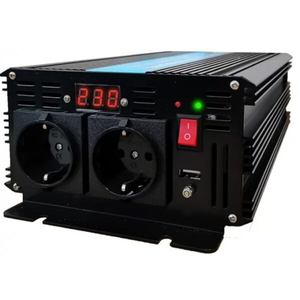 Invertor auto de la 12V la 230V 2500W unda sinusoidala pura TED000392 (convertor)